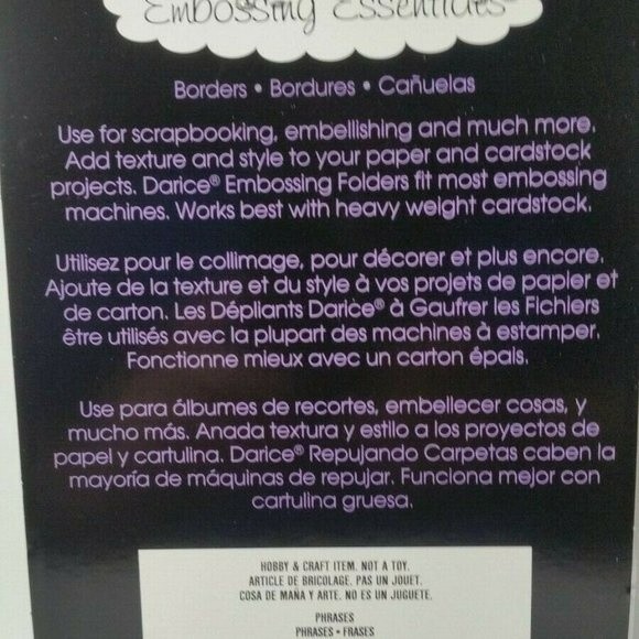 Darice Embossing Folder Congratulations Scrapbook Paper Crafts Cards - Picture 4 of 6